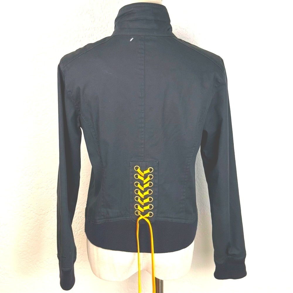 Touch‎ by Alyssa Milano Pittsburgh Steelers Lace-Up Back Jacket/SizeS/Black&Gold